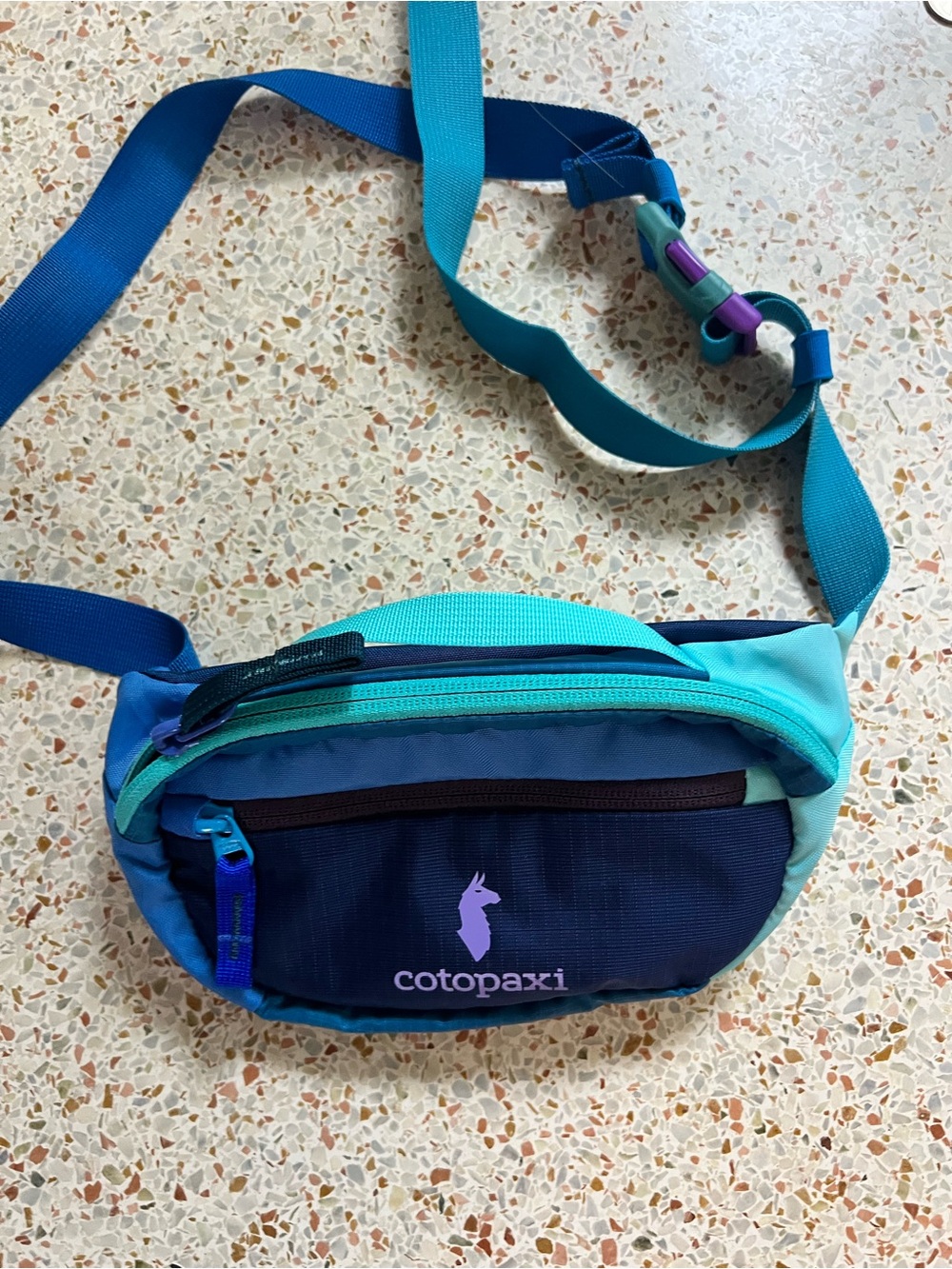 cotopaxi Teal, Navy & Light Blue Compact Waist Pack - Picture 4 of 4